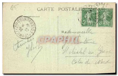 Lourdes — Zamek i góry Południowe — Carrache, wydawca, Pau, nr 90 — Rewers