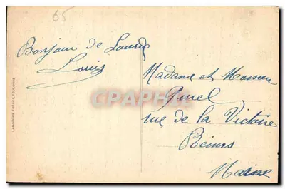 Lourdes - A Gruta e a Basílica — Langlois Frères, Toulouse, n°819 — Verso