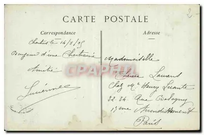 Chartres — Matka Boża z Pilieru — ND. Fot. — Rewers