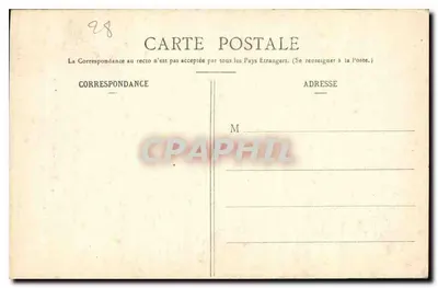 O Château d'Anet — Festim da Duquesa de Valentinois — Coleção G. Champagné, editor Ch. Foucault, n°14 — Verso