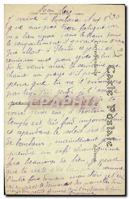 Carnahan (Puy-de-Dôme) — Estátua de La Tour d'Auvergne — ND. Fot. — Verso
