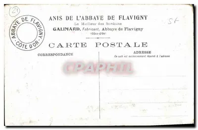 Abdij van Flavigny — Vierkante kolom van de 11e eeuw — Photo-Abbaye, 7e serie, n° 5 — Achterkant