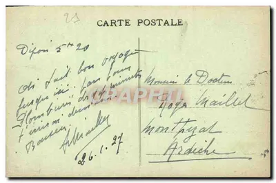 Dijon — Algemene uitzicht genomen vanaf de Kerk van Sint-Michaël — L. V., uitg. — Achterkant