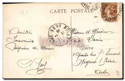 Dijon — Katedra Najświętszej Maryi Panny — Fot. Combier — Macon — Rewers