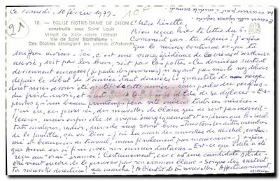 Vidro da igreja Nossa Senhora de Dijon — Detalhe da Vida de São Bartolomeu — editor não visível — Verso