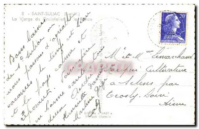 Saint-Suliac (Ille-et-Vilaine) — A Virgem de Grainfollet e a França — Éditions Gaby — Verso