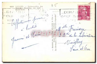 Dinard — Embarcadouro das Vedettes Brancas — Waron — Verso
