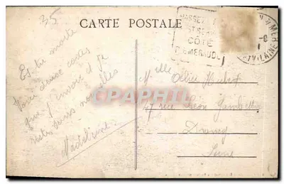 Côte d'Emeraude - Rothéneuf - Skulpierte Felsen: Der Geist, Die Nonne und Der Geizhals — Rewers