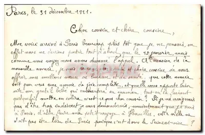 Casal em traje de festa — Irise, Paris — n° 3483 — Verso