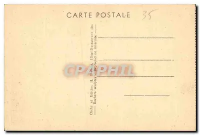Costa de Esmeralda — Rothéneuf — Os Rochos Esculpidos — Editor P. Bonn, n°14 — Verso