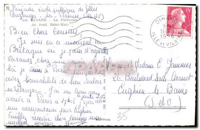 Widok z Dinard — plaża i miasto — Kap — Rewers