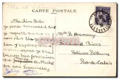 Saint-Lunaire — Promenade du Décollé — Côte d'Eméraude — Verso