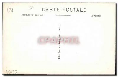 Kącik plaży w oryginalnym oprawie — Côte d'Émeraude, Dinard — G. F. — Rewers