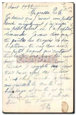 Dijon — Wejście do Alei Parku — Rue Modèle, 76 rue du Bourg — Rewers
