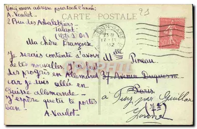 Talant — A Igreja — O Sepulcro — Edição Bizeot — Verso