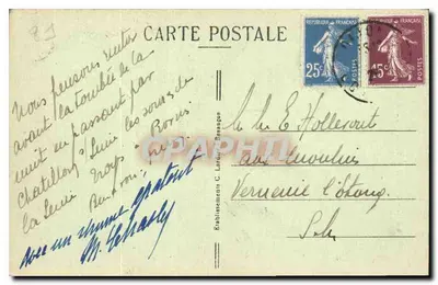 Dijon — Katedra Świętego Benignusa — C.L.B. nr 3571 — Rewers
