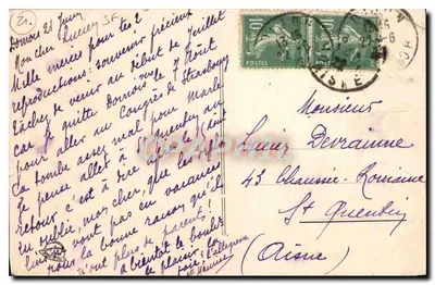 Dijon — Pomnik Bossuet — wydawca nieznany, numer seryjny nieczytelny — Rewers