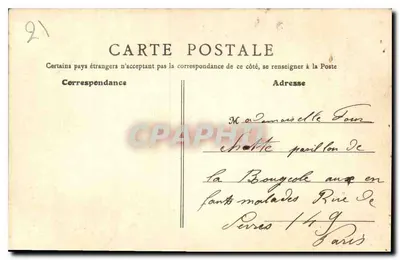 Casa Renascentista, rua das Forjas — Dijon — B. F., Paris, n°6 — Verso