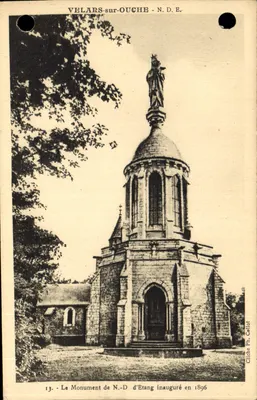 Velars-sur-Ouche - N.D.E. - O Monumento de N.-D. d'Etang inaugurado em 1896 — Gliche Ph. Collot
