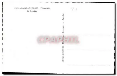 Die Serrée — Nuits-Saint-Georges (Côte-d'Or) — Edition LBERNUY — Rückseite