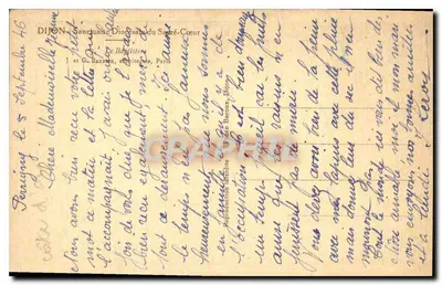 Sarkofag Świętego Serca Jezusa — Dijon — wydawca G. Barnaux — Rewers