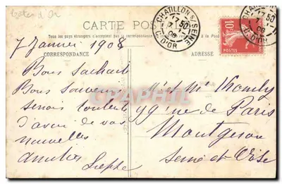 CHATILLON-sur-SEINE — Source des Ducs — H. Bogureau, édit., Châtillon-sur-Seine, n°27 — Rewers