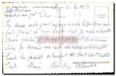 डिजॉन — सेंट-बर्नार्ड स्क्वायर — फ्लोरियो संस्करण, संख्या 2121 — पीछे
