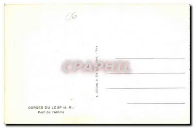 Góry Loup — Most Abîme — L. Gilletta i Spółka, fot. - Nice — Rewers
