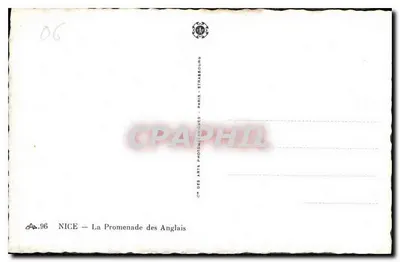 Nice — Promenada Anglijska — CIN des Arts Photographiques - Paryż — Rewers