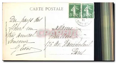 Nice — O Casino e Jardins dos Palmier — Edição Gletti, n°87 — Verso