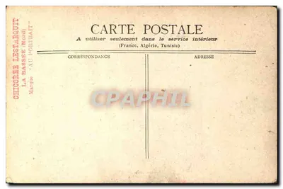 Nice - La Réserve — widok promenady i portu — wydawca Alphonse Lestanguit — Rewers