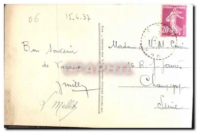 Cannes — La Croisette i Mont Chevalier — wydawca Cap, nr LL 358 — Rewers