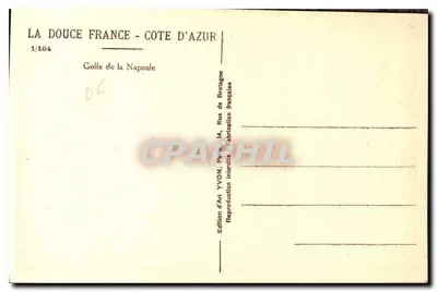 Zatoka Napoule — Delikatna Francja - Półwysp Azorski — Wydawnictwo Art YVON — Rewers