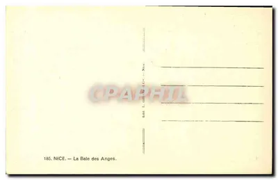 Nice — Zatoka Aniołów — Wydawca L. Gillard & Cie, nr 185 — Rewers