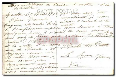 Menton — Ogólny widok z Garavan — Stara pocztówka nr 959 — Rewers