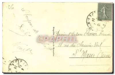 Notre Dame de Laghet — Monasterium widziane przez sosny — Wydawca niezidentyfikowany, n° 2 — Rewers