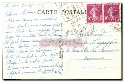 Cannes — Ogólny widok — Foto Munier, nr 221 — Rewers