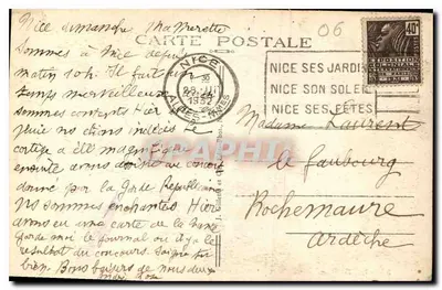 Nice — Jardins Albert 1er i Kasyno na Jetée — Promenade des Anglais — Rewers