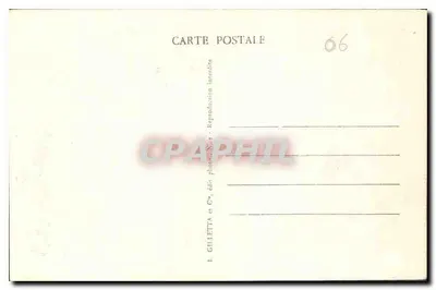 Skaliste wzniesienia zamku — Nice — wydawca L. Gilletta & Cie, nr 61 bis — Rewers