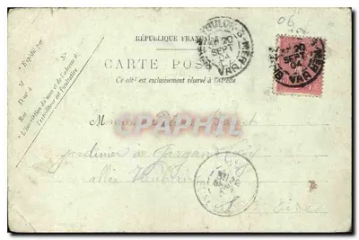 Nizza — La Rue et le Square Masséna — LL n°299 — Verso