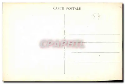 Panorama Starego Nancy — widok z powietrza — Wydawnictwo Sztuki V. V. L. Nancy, nr 401 — Rewers