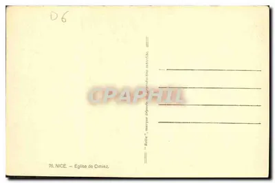 Katedra Cimiez — Nice — n° 76 — Rewers