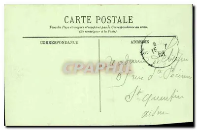 Pierrefonds — Zamek — Façada i wejście — LL — Rewers