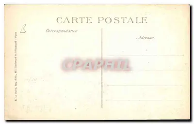 Pierrefonds — Het Kasteel — Uitgever E. Le Déléy, Drukkerij -Belfry, 1897 — Achterkant