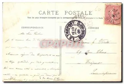 Pierrefonds - Zamek — wydawca Voitures Tarel Bois — Rewers