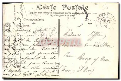 Beauvais — Liceum Félix-Faure, Fronton główny — ND Phot, n°82 — Rewers