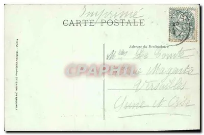 Castelo de Chantilly — O Castelo visto do Parque — LL. — Verso