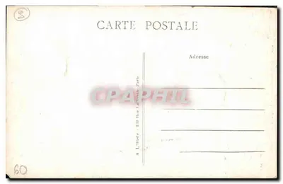 Estátua de São Cristóvão - Capela do Priorado - Fleurines (Oise) — L'H. Paris — Verso