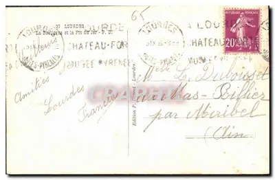 Bazylika i P'tit Jérôme - P. D. - Wydawnictwo P. Damed - Lourdes — Rewers