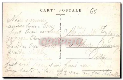 Lourdes — Grotta Massabielle — Wydawca P.D. n°98 — Rewers